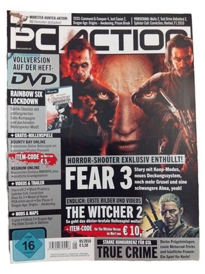 PC ACTION Magazin Rainbow Six Lockdown FEAR 3 Witcher 2 Deutsch