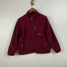 Eddie Bauer Mixed Media Fleece Jacket Size Large