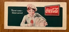 vintage Coca-Cola advertising blotter, Thirst Come-Thirst Served