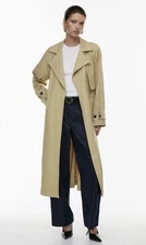 Aritzia  Babaton cultivate trench coat,  NWT size L, Wicker Tan, MRS $298