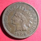 1906 US Indian Head Cent! Choice XF! SHARP! Old US Coin!