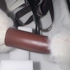 2026 Hermès Buddy Dog Bag Charm — Rouge H and Shearling — photo 9