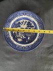 CHURCHILL BLUE WILLOW Made In England Dinner Plate 8" Blue and White — photo 3