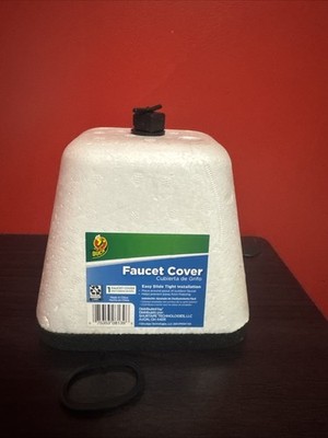 Duck Outdoor Insulate Faucet Cover White Outside Cold Weather Freeze Winter