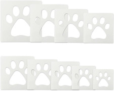 8 Large Paw Print Stencils for Painting on Wood,Bear Cat Dog Paw Templates