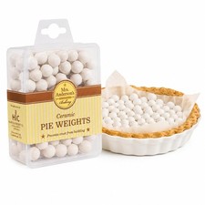 Mrs. Anderson's Baking Ceramic Pie Crust Weights, 135 Single, Ceramic, Almond