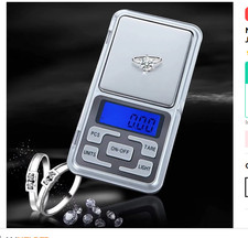 Portable 500g x 0.01g Mini Digital Scale Jewelry Pocket Balance Weight Gram LCD