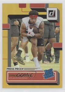 2022 Panini Donruss Rated Press Proof Premium Tyler Allgeier #344 Rookie RC