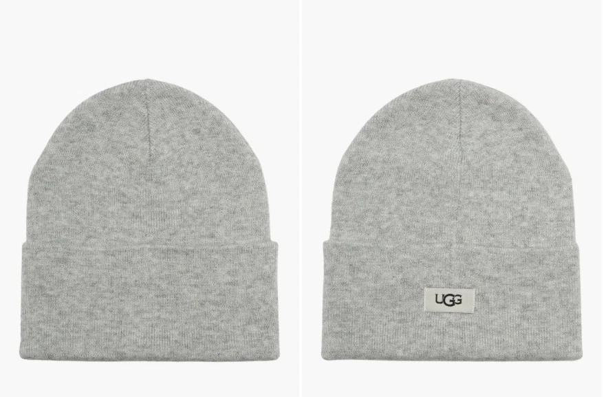 NWT UGG Men’s Oversize Cuff Beanie Knit Hat Light Gray O/S 17541 NWT UGG Men main image 2