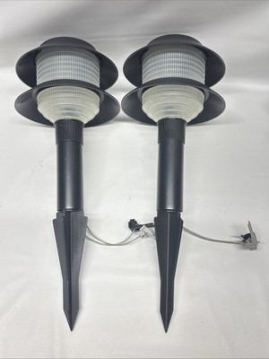 Qty 2 Malibu LX1 Tier Light 4 Watt Landscape Path Lights Low Voltage w/ Bulbs