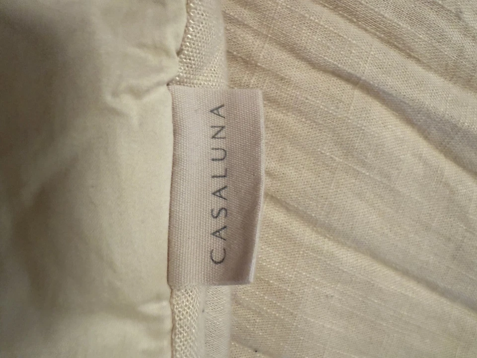 CASALUNA beige cotton linen comforter QUEEN - Image 2 of 4