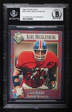 BAS 1991 Sports Illustrated for Kids Series 1 Karl Mecklenburg BGS Authentic ow6
