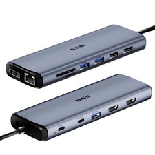 8K USB Dock for Thunderbolt Laptop, MacBook Docking Station 3 Monitors,10Gbps...