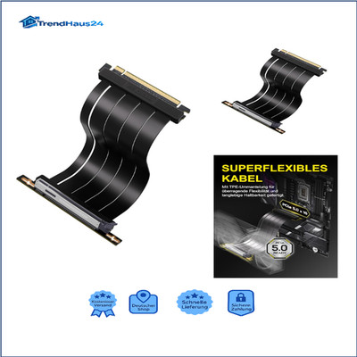 PCIe 5.0 X16 Riser-Kabel 128 GB schwarz 9