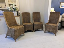 Double Caned Wicker Chairs Rare French Dining Chairs Delivery Available 