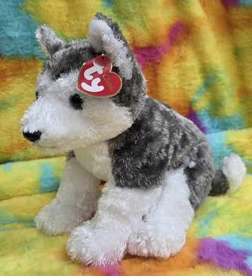 Ty Classic SLUSH Plush Husky Vintage 2001 Tysilk Buddy New With Mint Tags Soft!