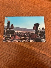 Promontory Summit Utah Union Pacific Central Pacific Postcard Golden Spike 100th