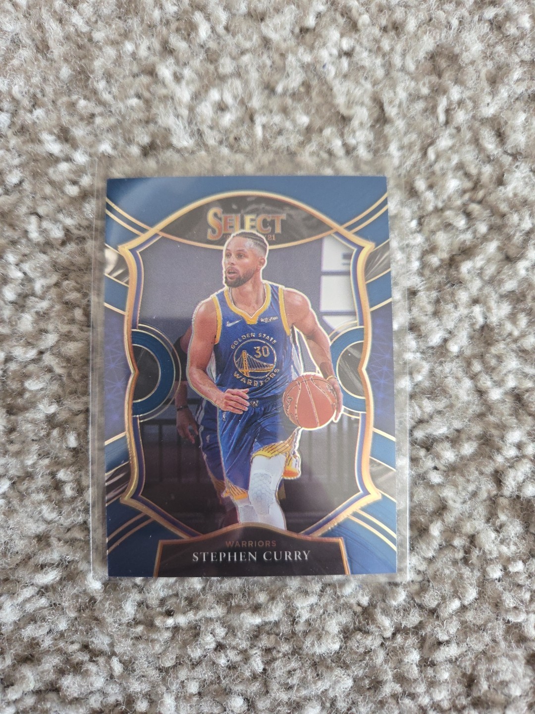 2020-21 Panini Select - Concourse Stephen Curry #57 Blue Prizm