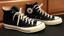 Converse Chuck 70 Vintage 162050C Canvas High Black Shoes M- Sz 8.5 / W- 10.5
