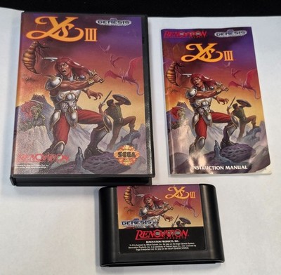 Ys III: Wanderers from Ys (Sega Genesis) for sale online | eBay
