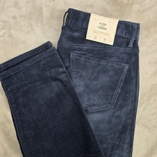 Flint and Tinder Corduroy Tapered Fit Navy Pants Mens Size 34x32 Huckberry NEW