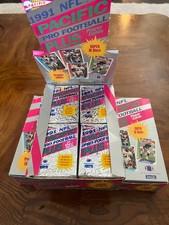 1991 Pacific Pro Football Plus 10 Pack Lot (140) Cards