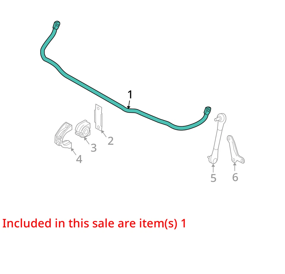 2005 BMW 530i RWD Front Stabilizer Bar OEM 159K Miles - LKQ361747339 - Image 3 of 4