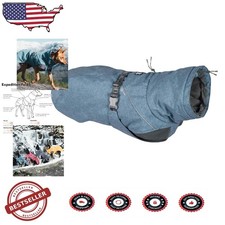 Hurtta Expedition Parka Dog Coat Bilberry 16" Winter Warm Adjustable Reflective