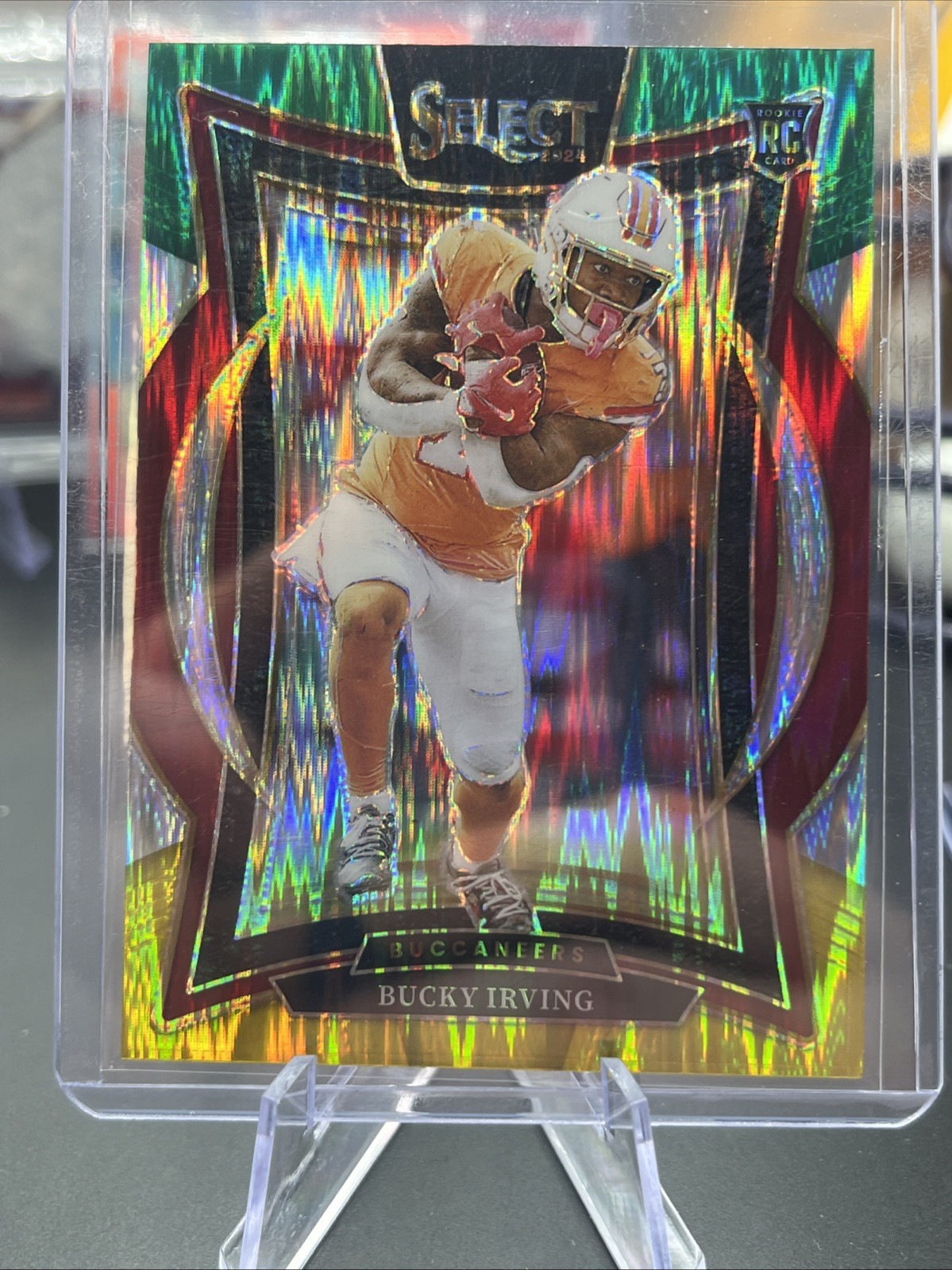 2024 Select Bucky Irving Green Yellow Shock Prizm Concourse Rookie RC Bucs RB