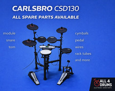 CARLSBRO CSD-130 E-Drum Set Spare Parts: snare cymbal wires module kick pedal 9v