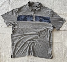Mens Travis Mathew Golf Short Sleeve Polo Gray XL