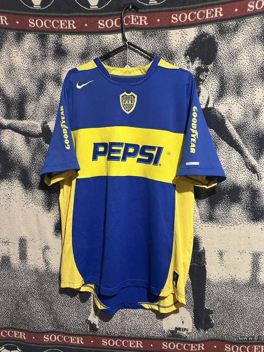 BOCA JUNIORS 2004 CARLOS TEVEZ NIKE JERSEY SIZE XL | eBay