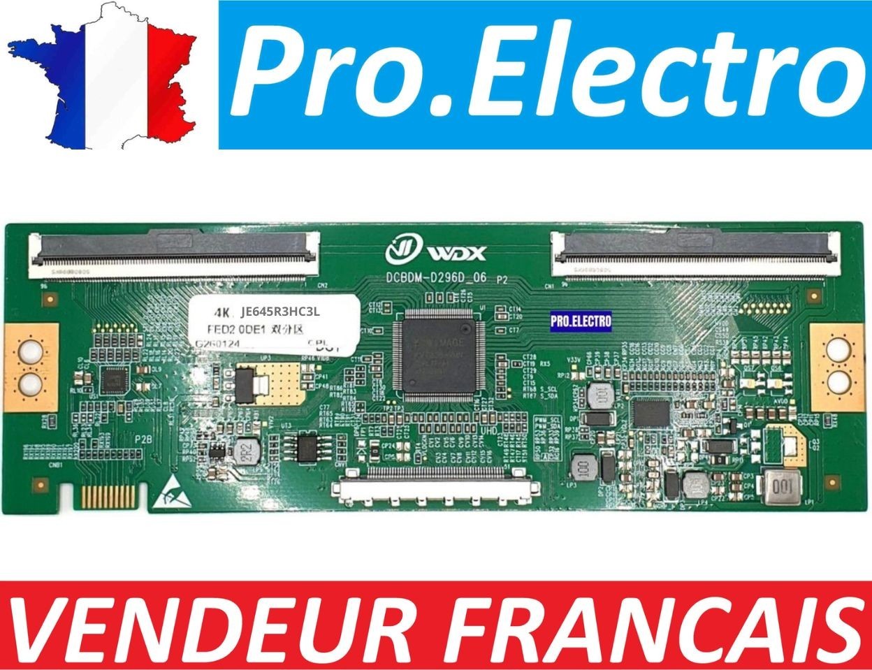 Contrôleur T-CON TV WDX JE645R3HC3L module de remplacement 4K