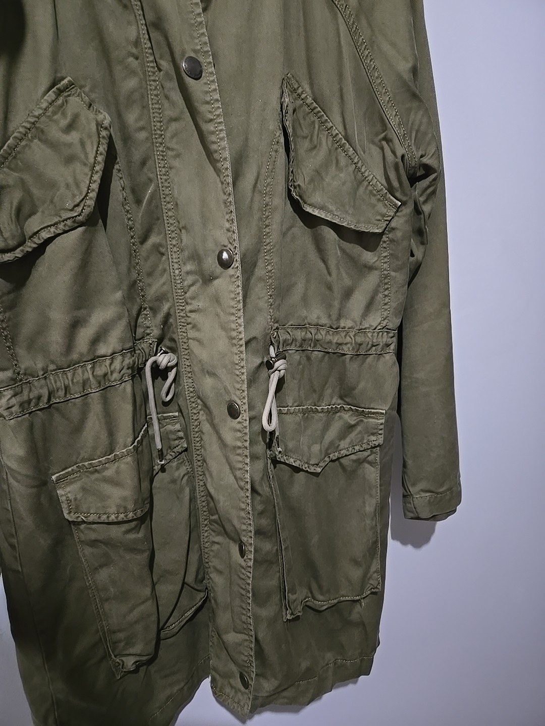 American Eagle Lightweight  Utility Jacket Olive … - image 4