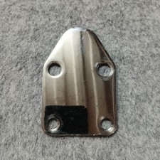 chrome Fuel Pump Blanking Plate Small Block Chevy sbc