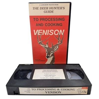 Deer Hunters Guide to Processing and Cooking Venison VHS 1987 97 Minutes RARE