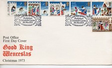 GB -  First Day Cover - (C 1) 1973  Christmas (A)- U/A  Pmk Bethlehem