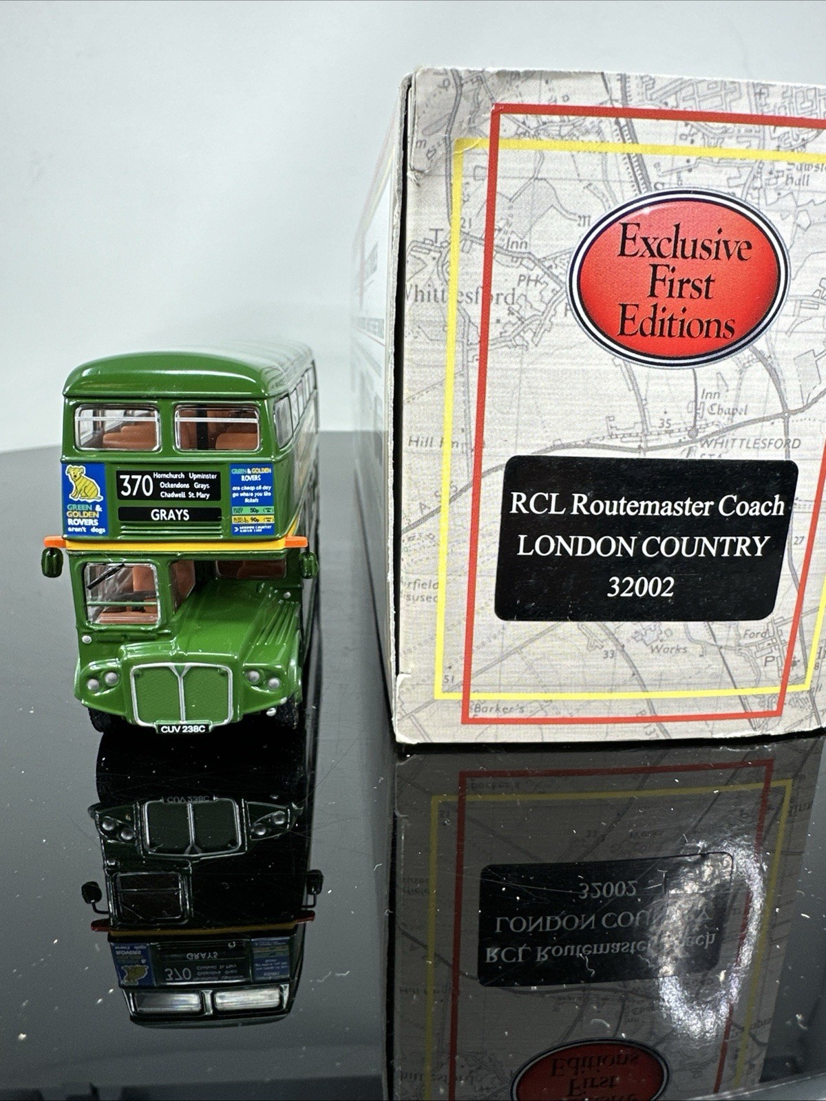 EFE AEC RCL ROUTEMASTER COACH LONDON COUNTRY ROUTE 370 GRAYS 1/76 32002