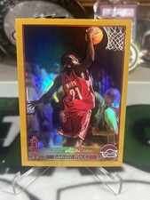2003-04 Topps Chrome Cleveland Cavaliers Darius Miles Gold Refractor 95/99