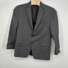 Lauren Ralph Lauren Men  s 44R 100 Wool Gray Textured Blazer Sport Coat