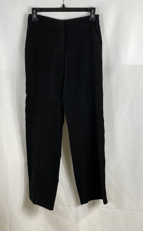 Giorgio Armani Women's Black Mid Rise Straight Leg Dress Pants Sz 28x29