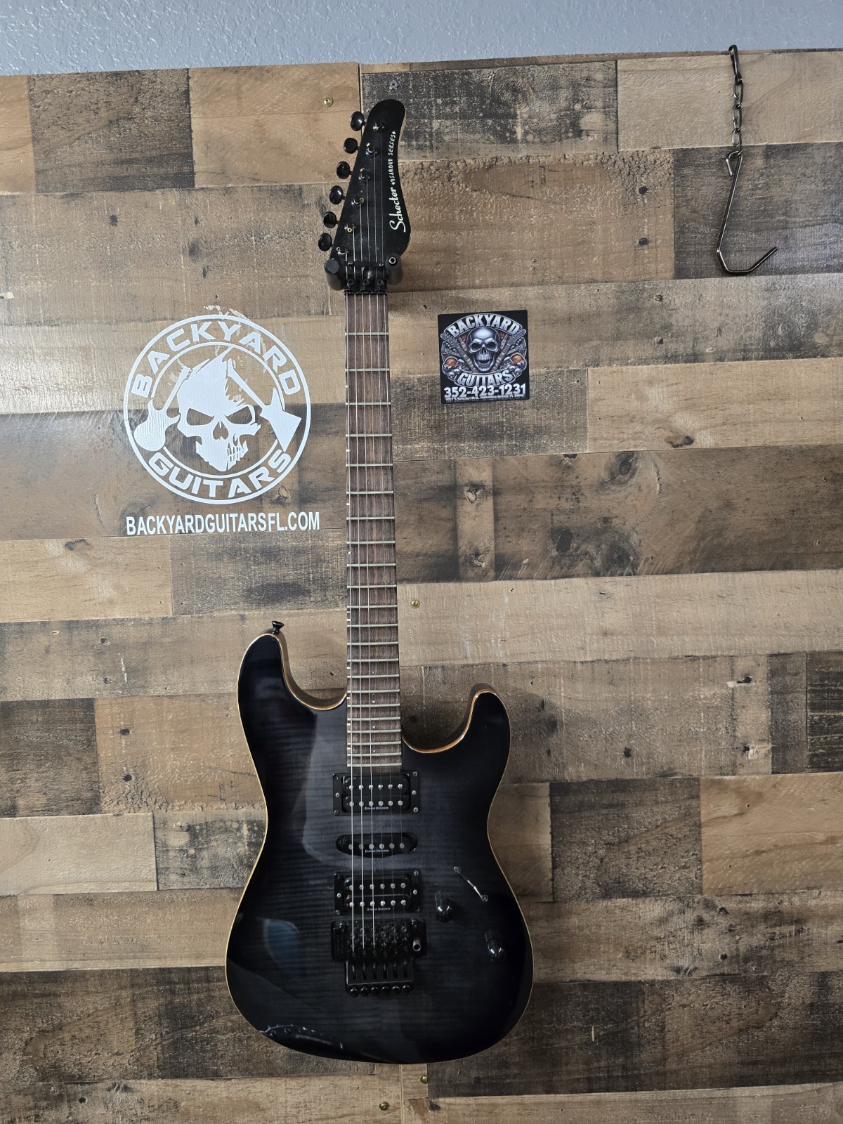 Schecter Diamond Series guitar Body Binding Seymour Duncan's Scalloped Fretboard