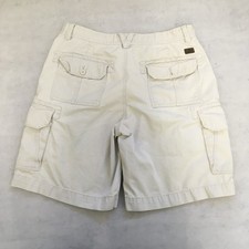Izod Shorts Mens 32 Beige Cargo Chino Relaxed Workwear Carpenter Casual