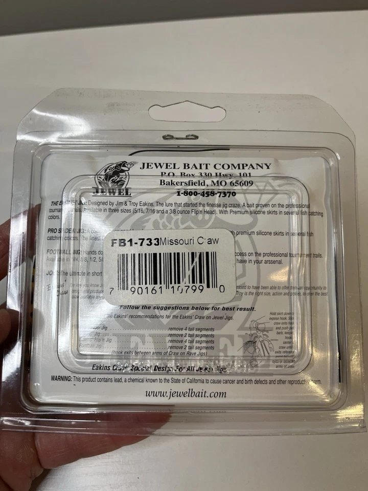 Cebos Jewel nuevos 1 oz. Plantillas de fútbol de cubierta pesada (paquete de 2) señuelo Mustad Ultra Point Foto 3 de 3