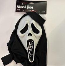 SCREAM Mask signed by Jamie Kennedy (Proof Pic) Scream Movie Autograph