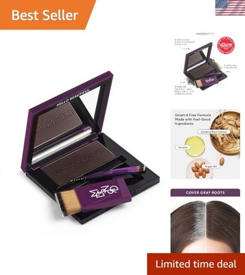 Ombra Dark Brown Root Touch Up + Brow Filler - Instant Gray Coverage Compact