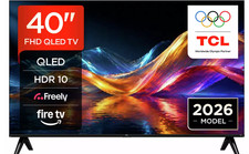 TCL 40 Inch Smart TV 40V5D-UK Full HD HDR QLED Freely Fire TV Black