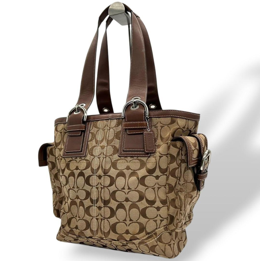 Coach Authentic Canvas Beige Tote Bag G0807924
