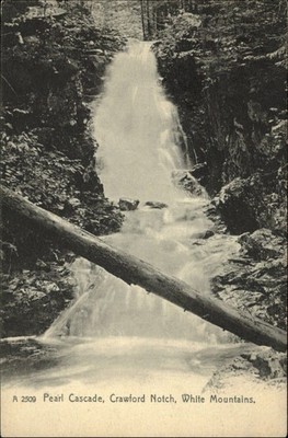 Pearl Cascade Crawford Notch White Mtns New Hampshire ~ Rotograph UDB c1905
