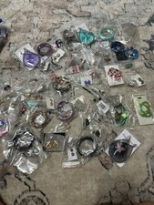 Large Mixed Fashion Costume Jewelry Lot Earrings Bracelets Rings New  EUC 45 